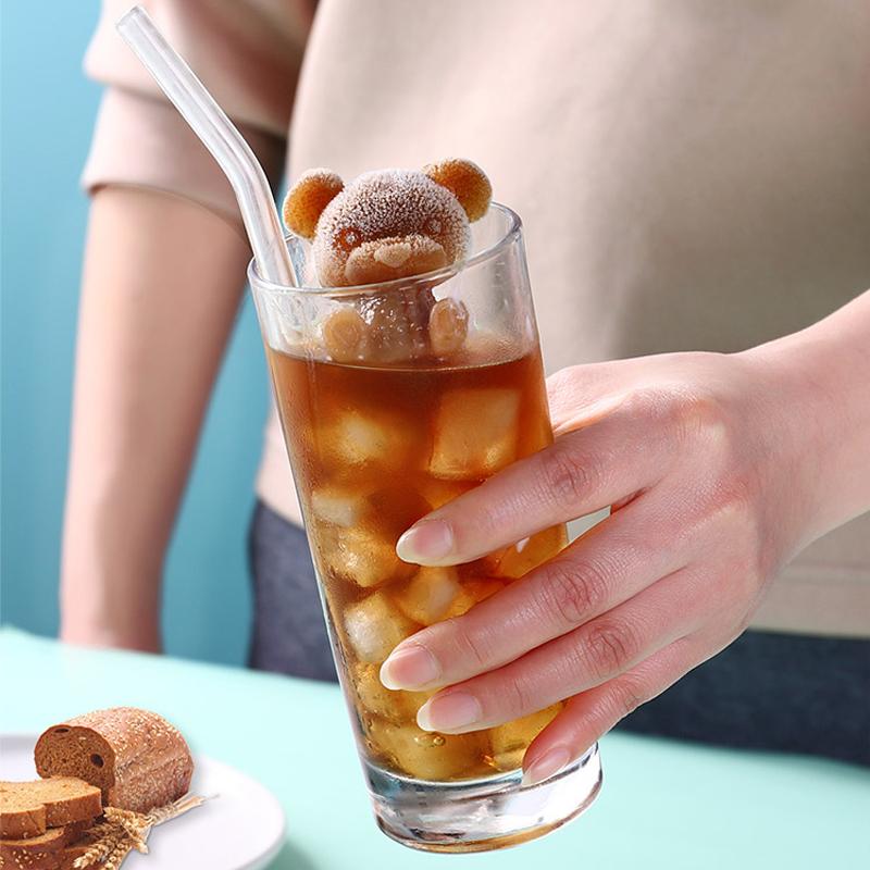 3d Ice Cube Maker Little Teddy Bear Shape Chocolate Cake Mould Tray Ice Cream Diy Tool Whiskey Wine Cocktail Silicone Mold