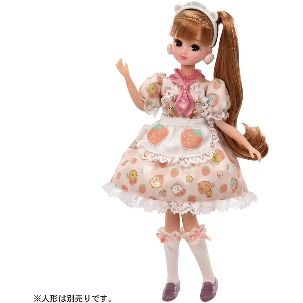 Takara Tomy Licca-chan Dress Sumikko Gurashi Cafe Dress Set Doll Outfit Toy for Ages 3 and Up