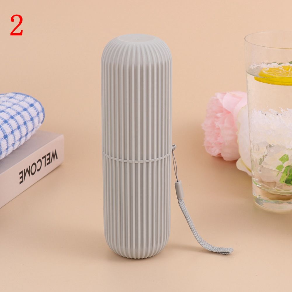 Контейнер Дорожная чашка Пластиковая коробка для хранения зубная щетка Нескользящая полоска Чехол для зубной щетки