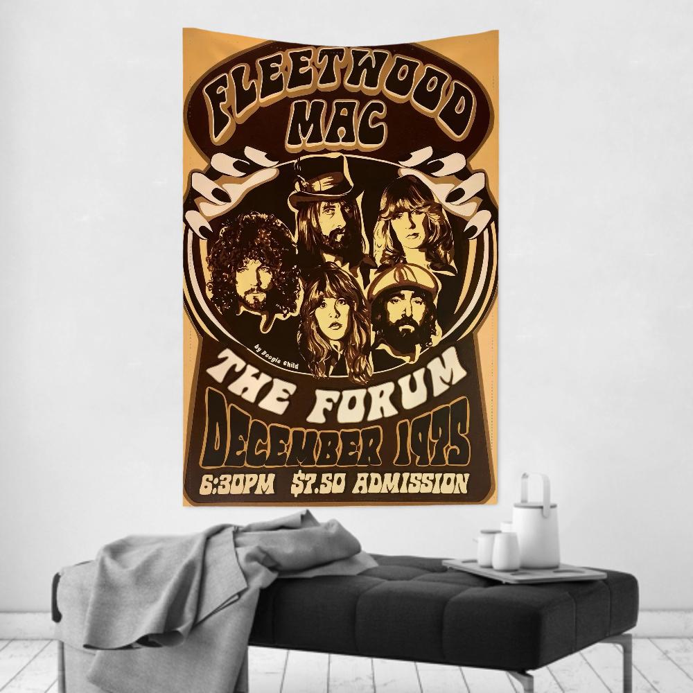 FFleetwood Rock Band Mac Гобелен Декор Комнаты Настенная Ткань Вечеринка Подвесной Фон Декор Комнаты Детская Комната