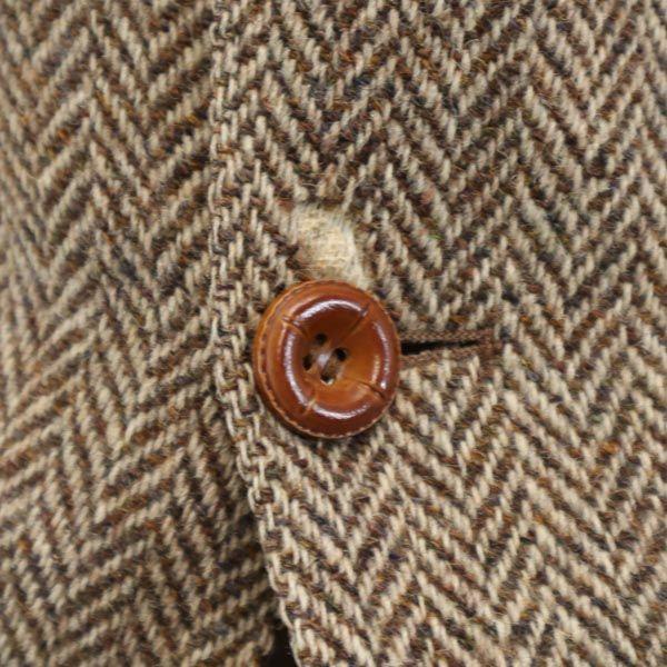 Harris Tweed Винтажный шерстяной пиджак в елочку 70-х годов Sears Sears Мужской Б/У