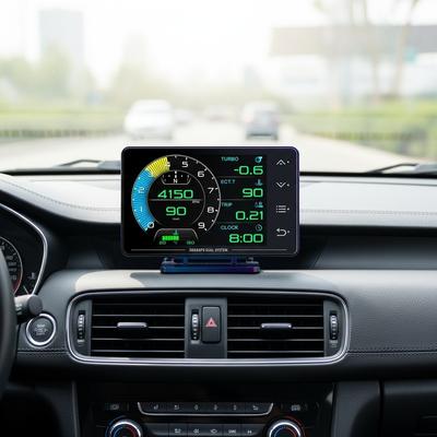 XS Автомобильный OBD2 Датчик Авто Спидометр Сенсорная Кнопка GPS HUD Проекционный Дисплей LCD Прибор с Функциями Сигнализации