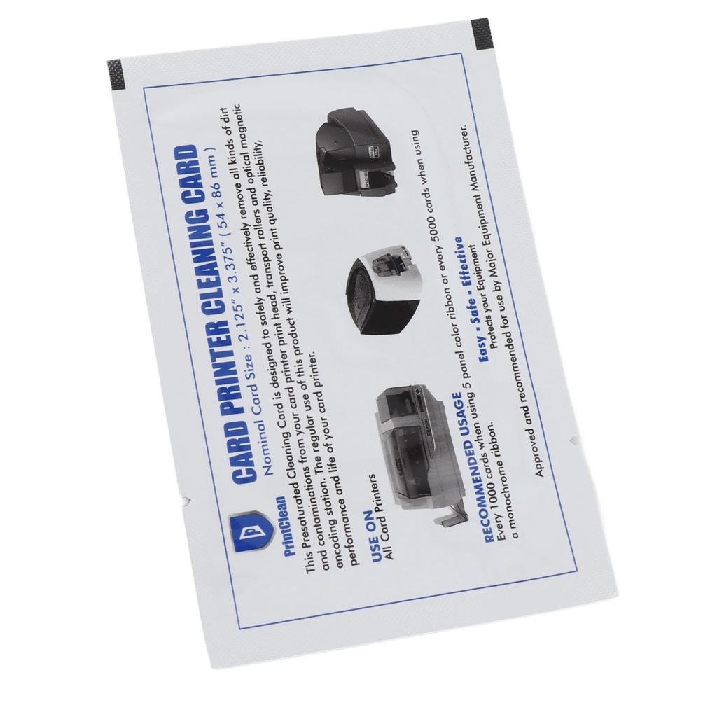 50pcs Credit Card Reader Cleaner POS Swipe Terminal Cleaning Cards for ATM Machines Card Printers