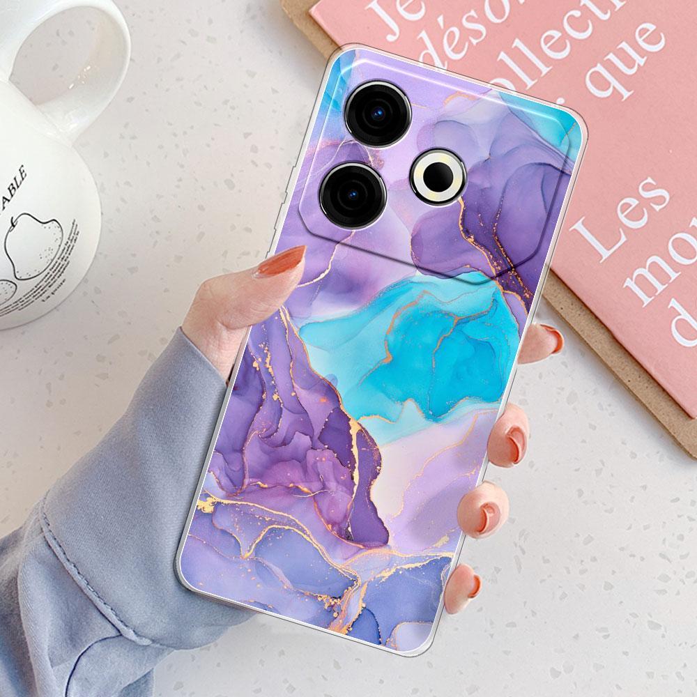 Чехол для Tecno Pova 6 Neo Чехол-бампер для Tecno Pova 6 Neo Ударопрочный Прозрачный Мягкий Силиконовый Чехол для Телефона для Tecno Pova6 Neo Модный Funda