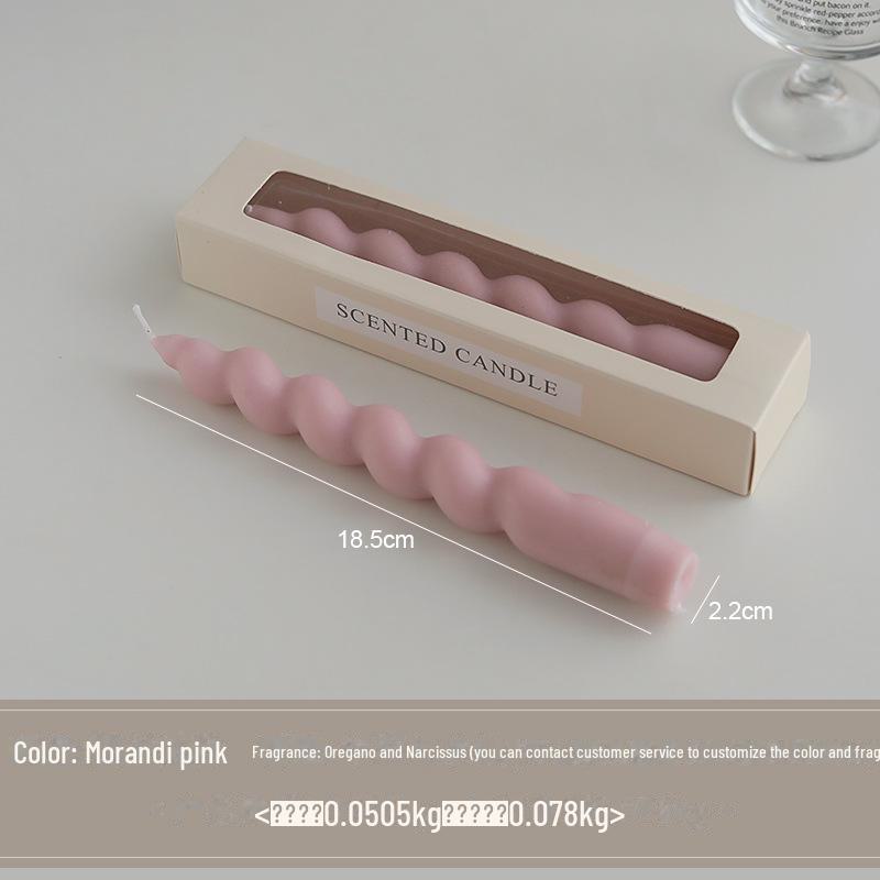 Spiral Rod Aromatherapy Candle - Stylish Home Decor & Birthday Gift