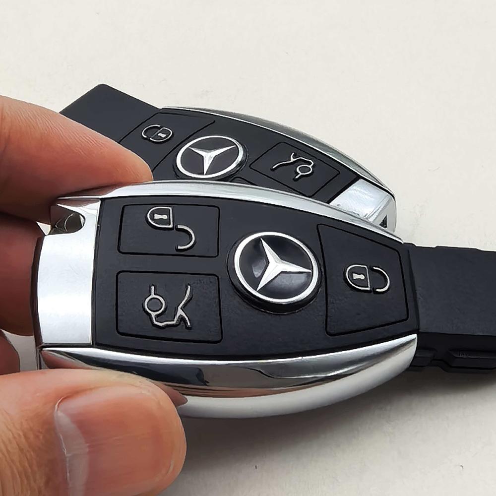 CQM1 1pc Replacement Logo Mercedes Benz Car Remote Key Shell Case Fob Housing For Mercedes Benz A B C E S Class Not Modified