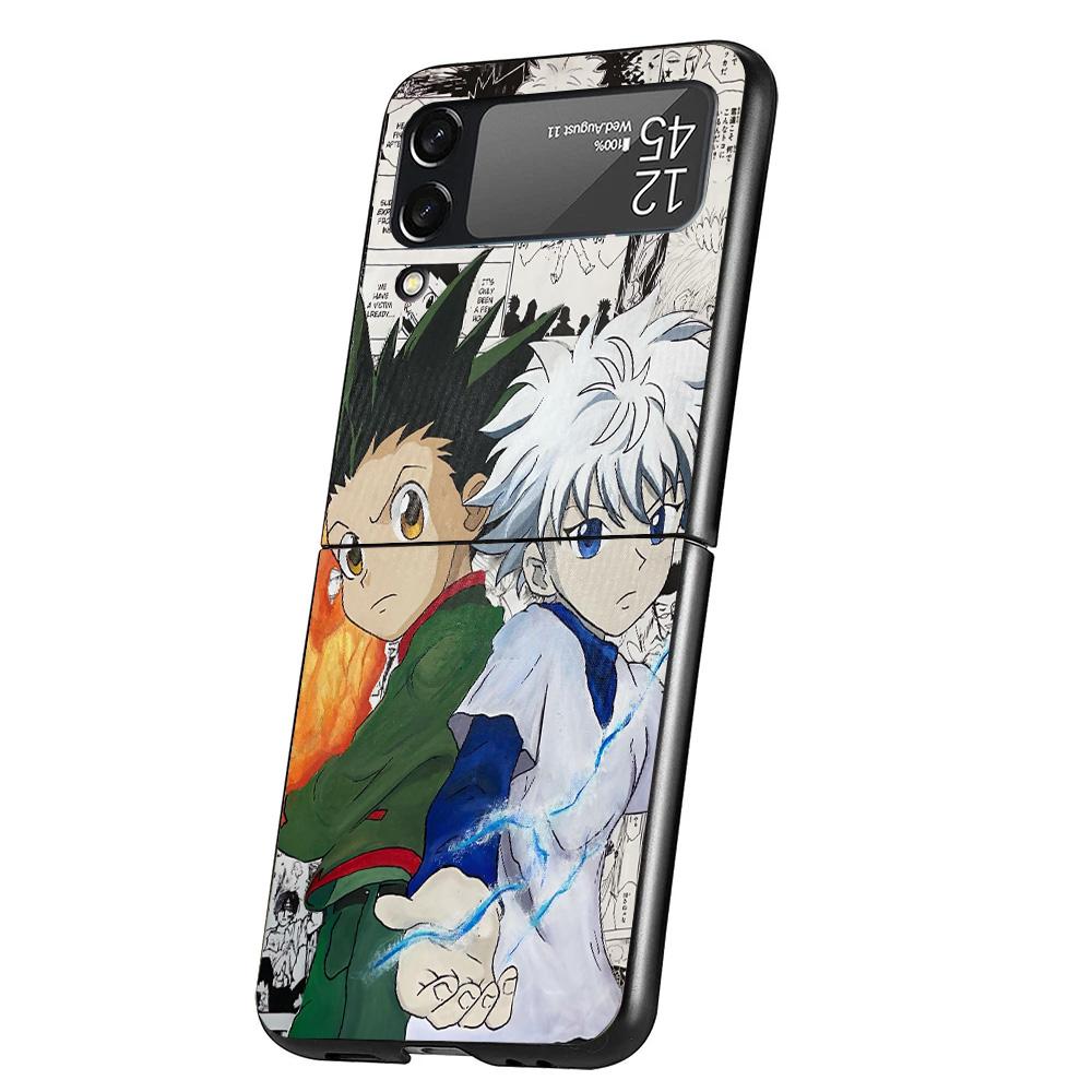 Чехол для телефона Hunter X Anime для Samsung Galaxy Z Flip 7 6 5 4 3 5G Flip7 Flip6 Flip5 Flip4 Flip3 Черный Fundas Shell Galaxy Z