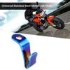 Stainless Steel Motorcycle Hook Hanger Universal 6mm Colorful Titanium