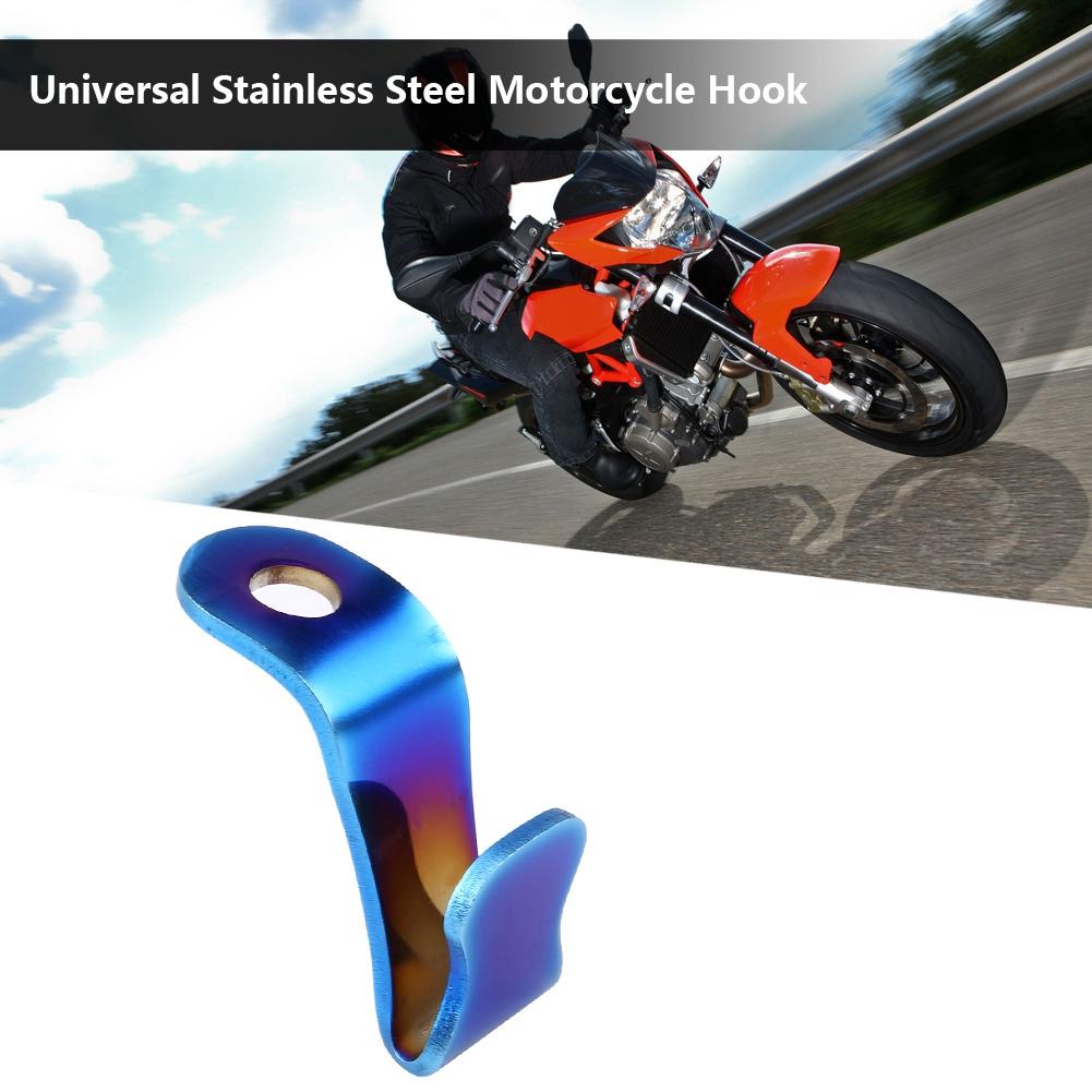 Stainless Steel Motorcycle Hook Hanger Universal 6mm Colorful Titanium