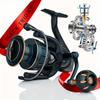 Высококачественная Прочная Устойчивая к коррозии Спиннинговая Рыболовная Катушка, Двуручные Шарикоподшипники из Нержавеющей Стали Подходит для Рыбалки в Различных Водах