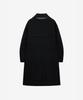 Ziosongzio Handmade Semi-Double Balmacaan Coat Black Zi2Tc201Bk