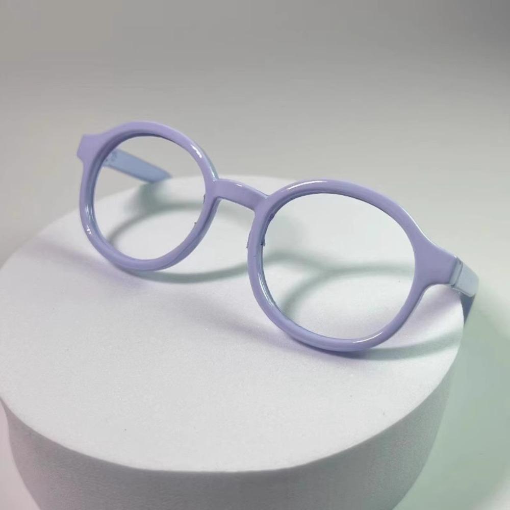 Plastic Round Transparent Glasses Doll Accessory Doll Mini Glasses Doll Round Glasses Children Toy