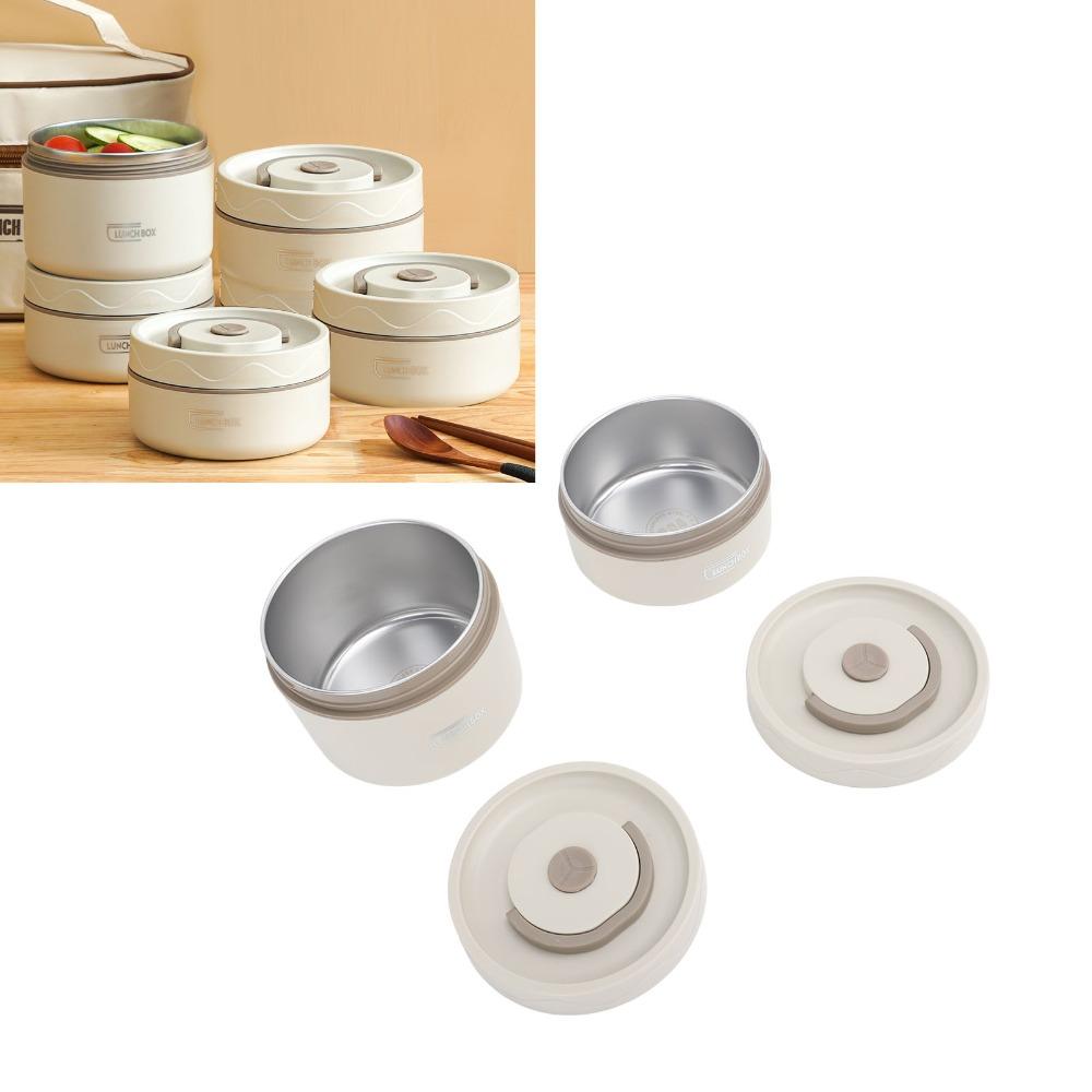 2PCS/3PCS/4PCS With Insulated Bag Insulated Lunch Container Portable Lunch Set For Picnic