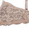 Французский сексуальный бюстгальтер с глубоким V-образным вырезом, бесшовное нижнее белье, женские кружевные бюстгальтеры с вышивкой, пуш-ап, летний бюстгальтер со съемным ремешком и открытой спиной