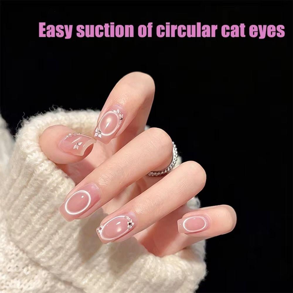 Strong Power Hollow Circle Stick Long Handle Nail Ring Magnet Nail Art Magnet Nail Art Beginner