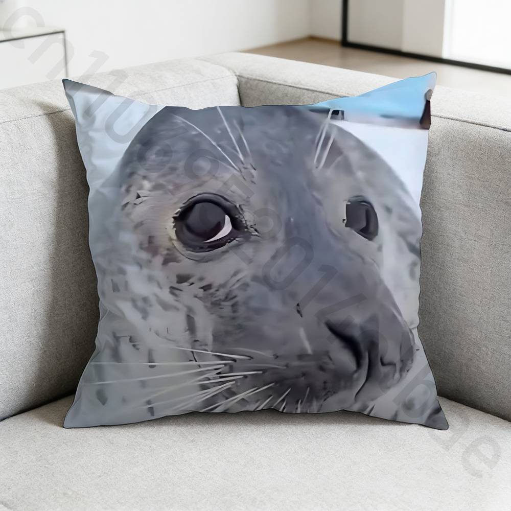 Seal Sea Cute pillow cover living room sofa cushion cover bedroom room bed pillow cover home decoration
