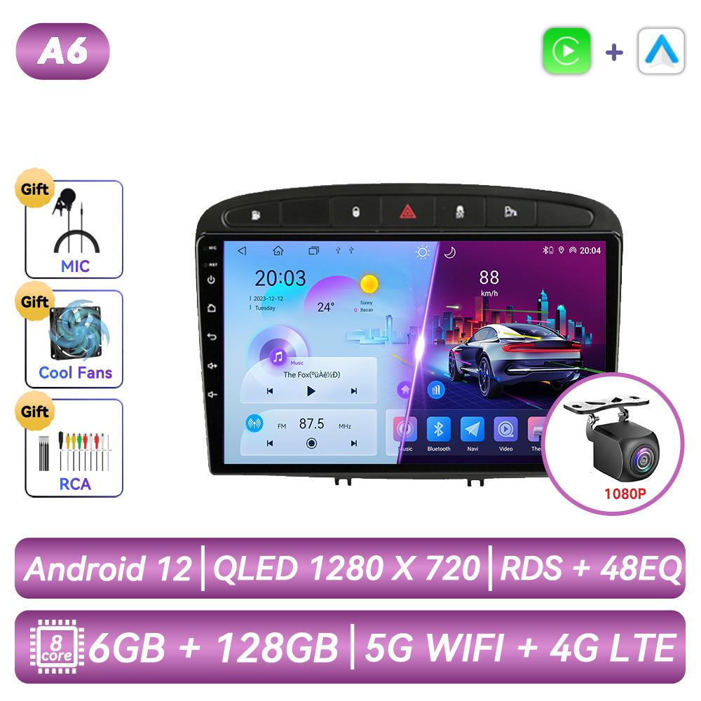 Автомагнитола Для Peugeot 408 308 308SW 2012 - 2020 Android Мультимедиа Видео Плеер Навигация GPS Carplay Сенсорный Экран Авто Стерео Интеллектуальные Системы