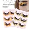 2 box Lashes Extension Luminous Eyelashes Thick Fluffy Lashes Full Strip Lashes  Women