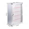 Zhenyuan ZY3112019 60-Slot Wall-Mounted Phone Storage Cabinet with Lock