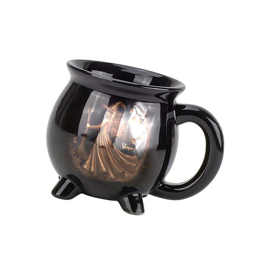 Кружка Котел Ведьмы на Хэллоуин Смола Креативная Кофейная Чашка для Горячих Напитков Креативная Кухонная Посуда для Напитков В Подарок