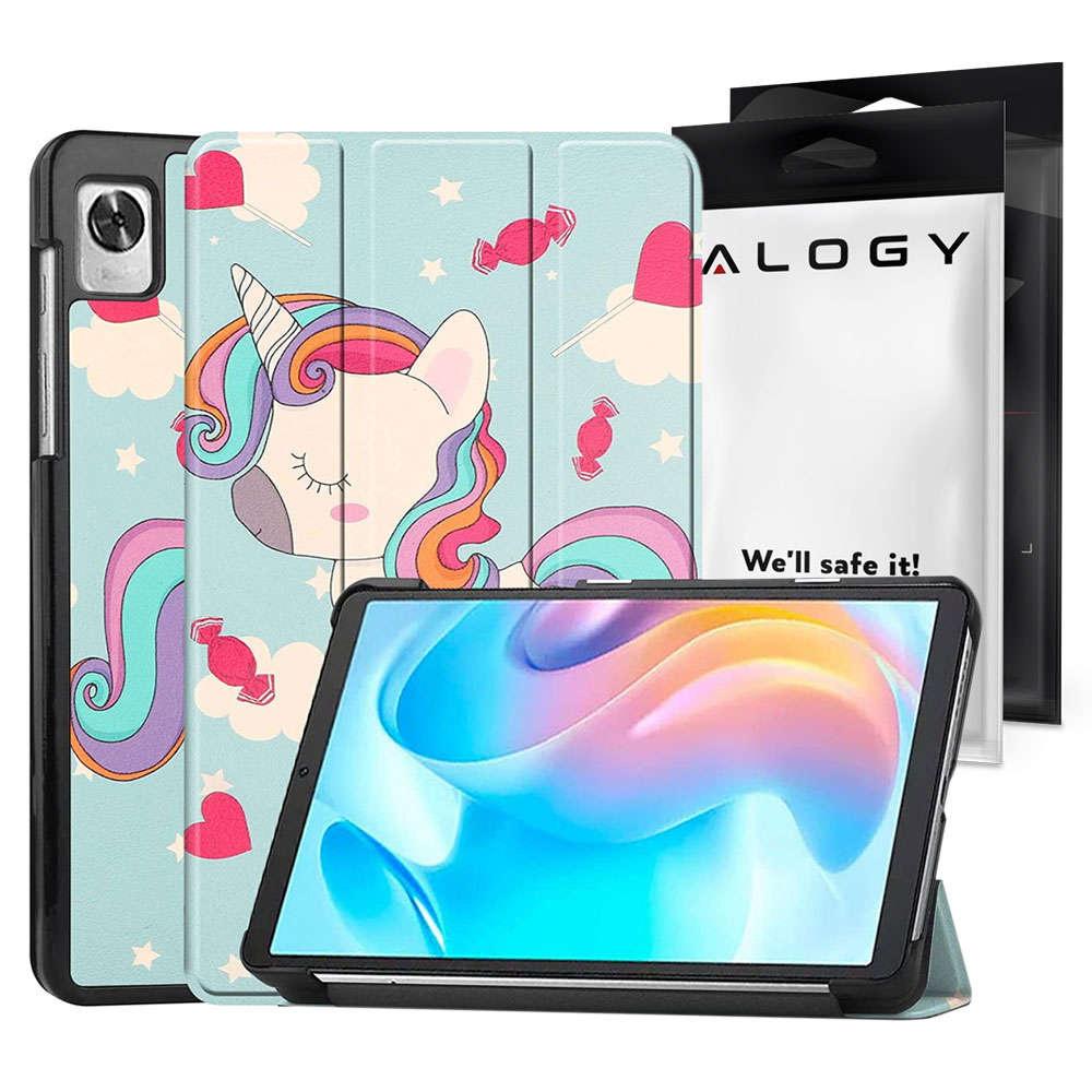 Etui Z Klapką Obudowa Alogy Book Cover Do Realme Pad Mini 8.7 Jednorożec