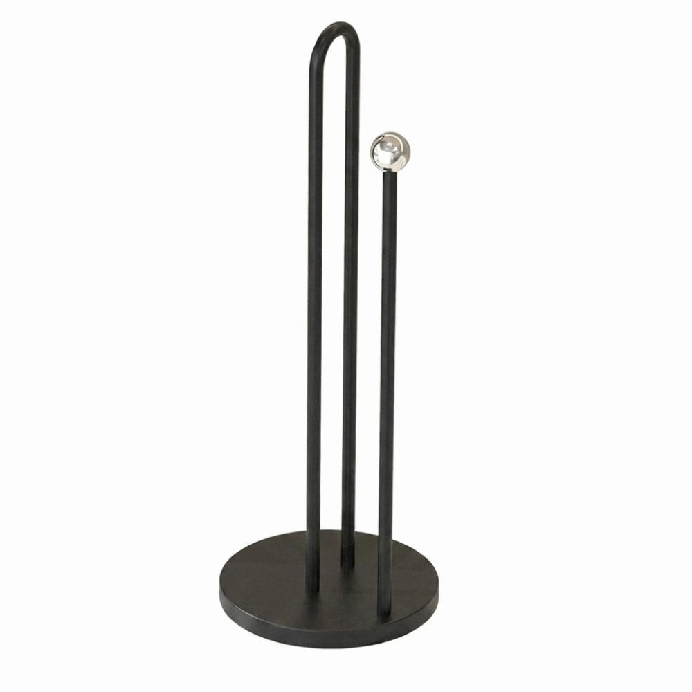 Stable Base Paper Towel Holder Non-slip Easy to Tear Vertical Napkin Dispenser Multifunctional Space Saving