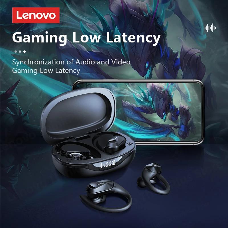 Lenovo Игровые наушники LP75 Bluetooth 5.3 с шумоподавлением, длительным временем ожидания, с микрофоном