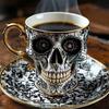 Unique Skull Coffee Mug Set Halloween Parties And Daily Halloween Mug Set Gothic Tea Skull