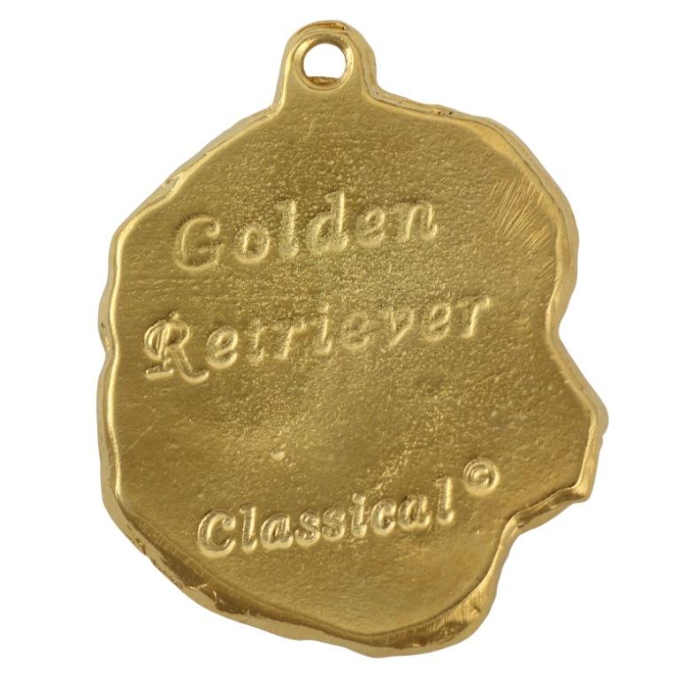 Golden Retriever - Brelok I Naszyjnik Z Psem W Pudełku, Produkt Pozłacany Wysokiej Jakości, Marka Art-Dog