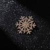 Zinc Zinc Zinc Alloy Creative Snowflake Brooch Geometric  Temperament   Christma's Day Gift
