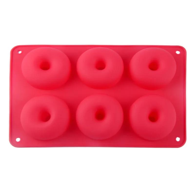 6 Donuts Mold, Cake Cookies, Jelly Pudding, Silicone Molds, High Temperature Resistance Silicone Mould Molds Silicone