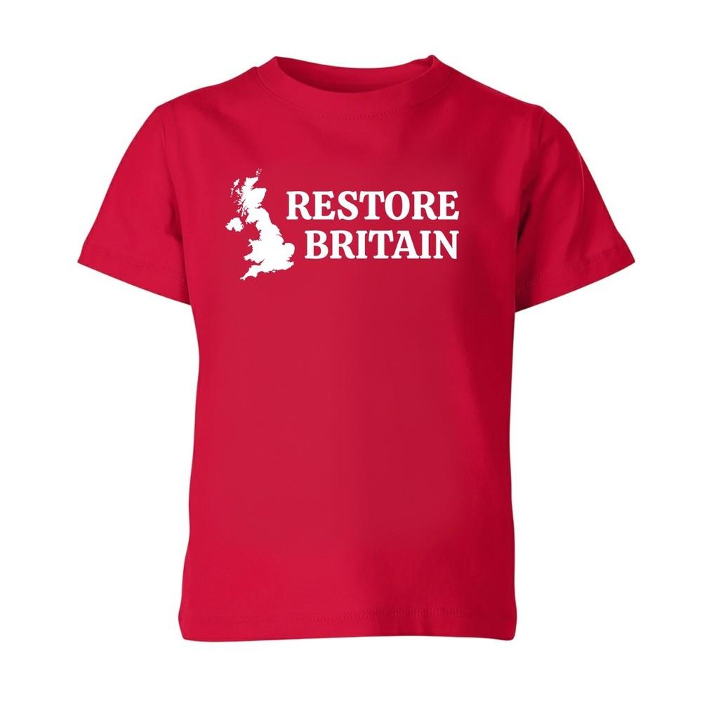 Restore Britain T Shirt Rupert Lowe Politics Patriot British Anti Labour Unisex
