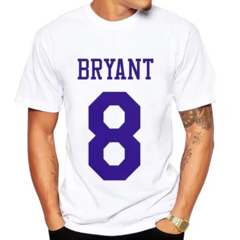 В память о звезде баскетбола Коби Брайанте. 23 Футболка с 3D-принтом, мужская, с короткими рукавами
