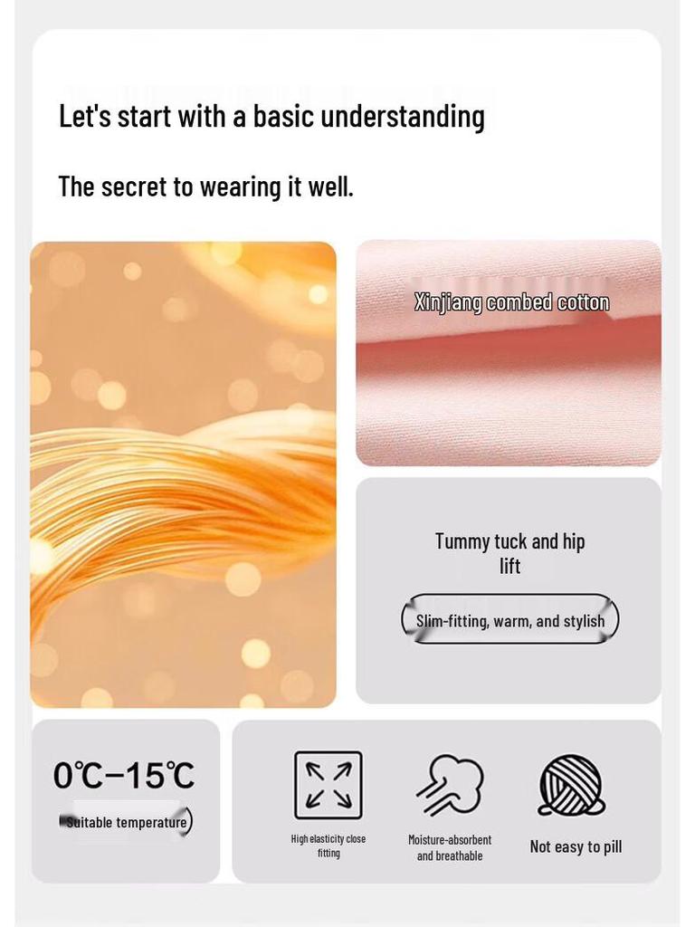 Nanjiren Women's 100% Cotton Thermal Base Layer Pants