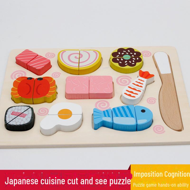 Деревянный набор игрушек-головоломок для резки фруктов для детей: Кухонный игровой набор и набор для барбекю