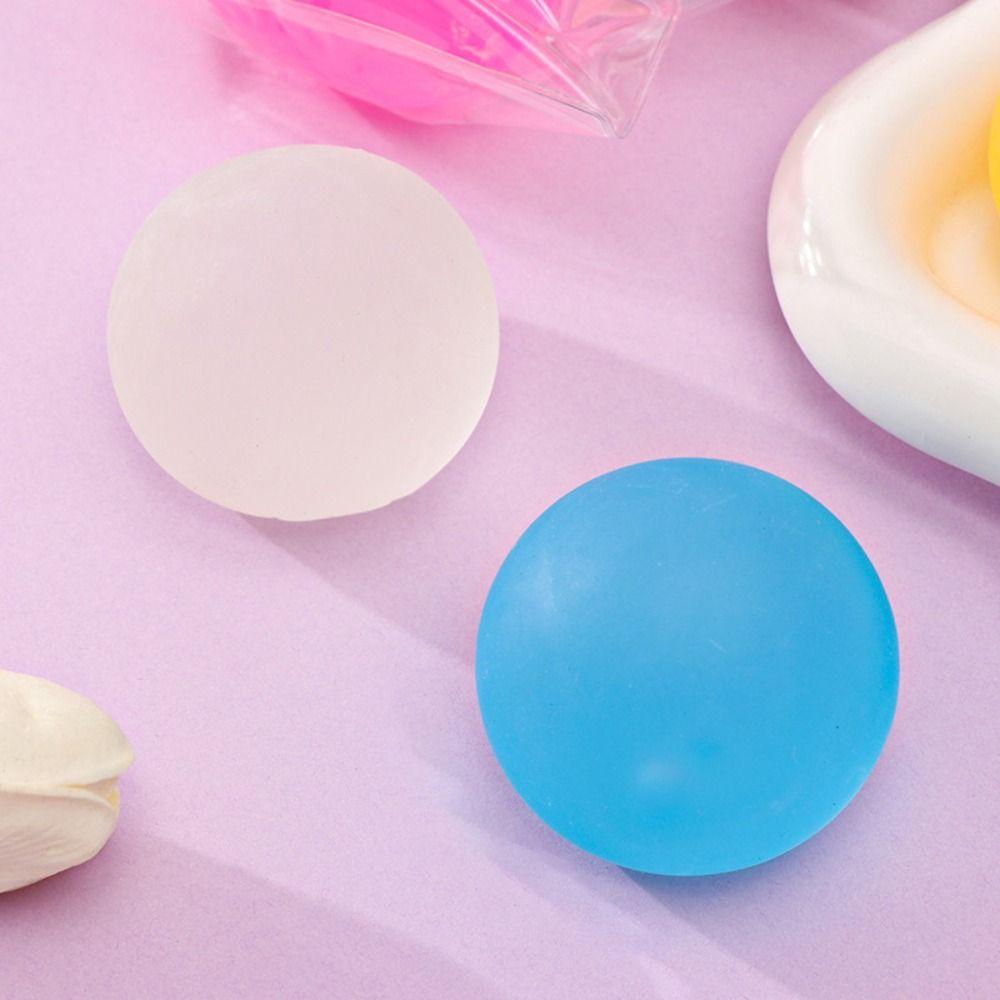 2 шт. Светящиеся шарики Светятся в темноте Мялки Липкие Расслабляющие Детские Игрушки-Мялки Мягкий Медленный Отскок