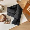 New Fashion Solid Color Cross Down Scarf For Women'S Winter Luxury Versatile And Stylish Small Scarf Warm Neck Cover