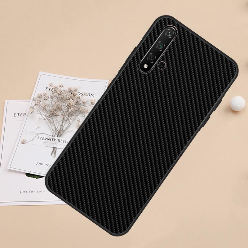 Чехол из углеродного волокна для Huawei P30 Pro P20 P40 Lite Nova 11 Pro 3i 8i 9 10 SE 5T Y60 Y61 Y70 Y90 Y91 Coque