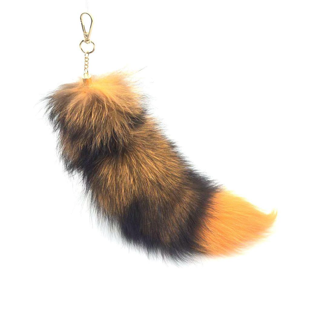 Брелок-подвеска в виде лисьего хвоста и аксессуар-шарм для сумочки