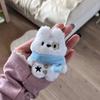 Blue Scarf Star Puppy Pendant Keychain Cute West Highland Plush Stuffed Doll Toy Backpack Charms
