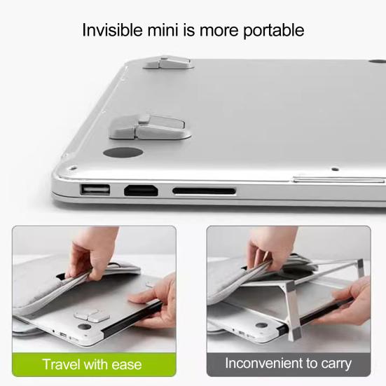 Foldable Laptop Stand Easy Installation Mini Portable Notebook Support Holder Size Adjustable Riser Laptop