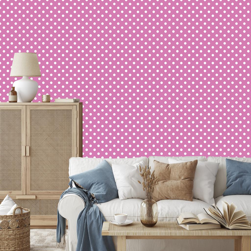 Purple and powder pink dots wallpaper, powder pink background 50x1000