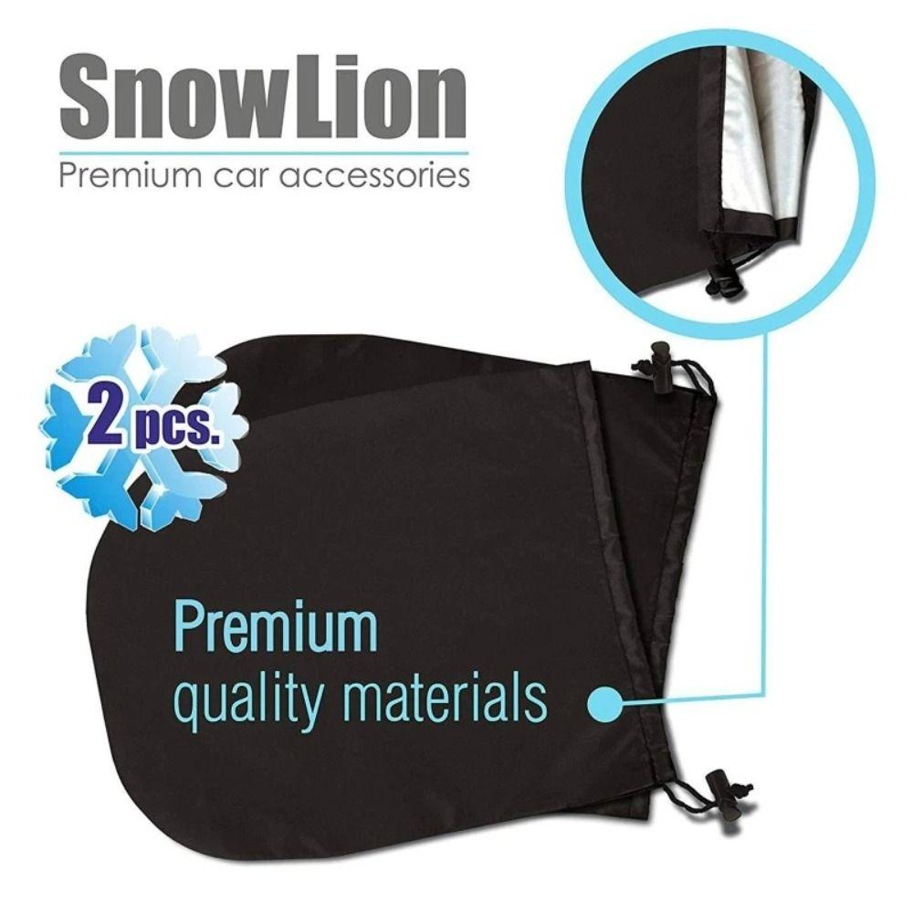 Oxford Cloth Car Side Mirror Snow Covers Waterproof Prevent Ice Frost Freezing Side Mirror Crotective Cover Anti-Theft