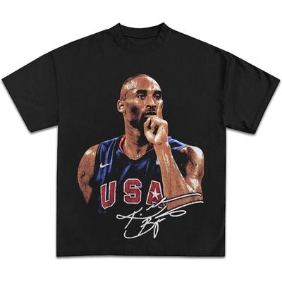 Олимпийская футболка с графическим принтом Kobe от USA _ Тяжелая баскетбольная футболка премиум-качества для взрослых и детей