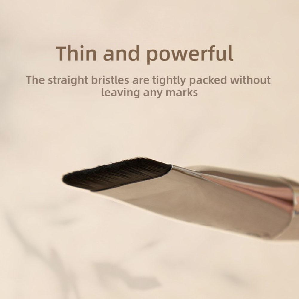 Новая плоская кисть для тональной основы и черная пуховка для макияжа, консилер, бесследный, ультратонкий A X1R2