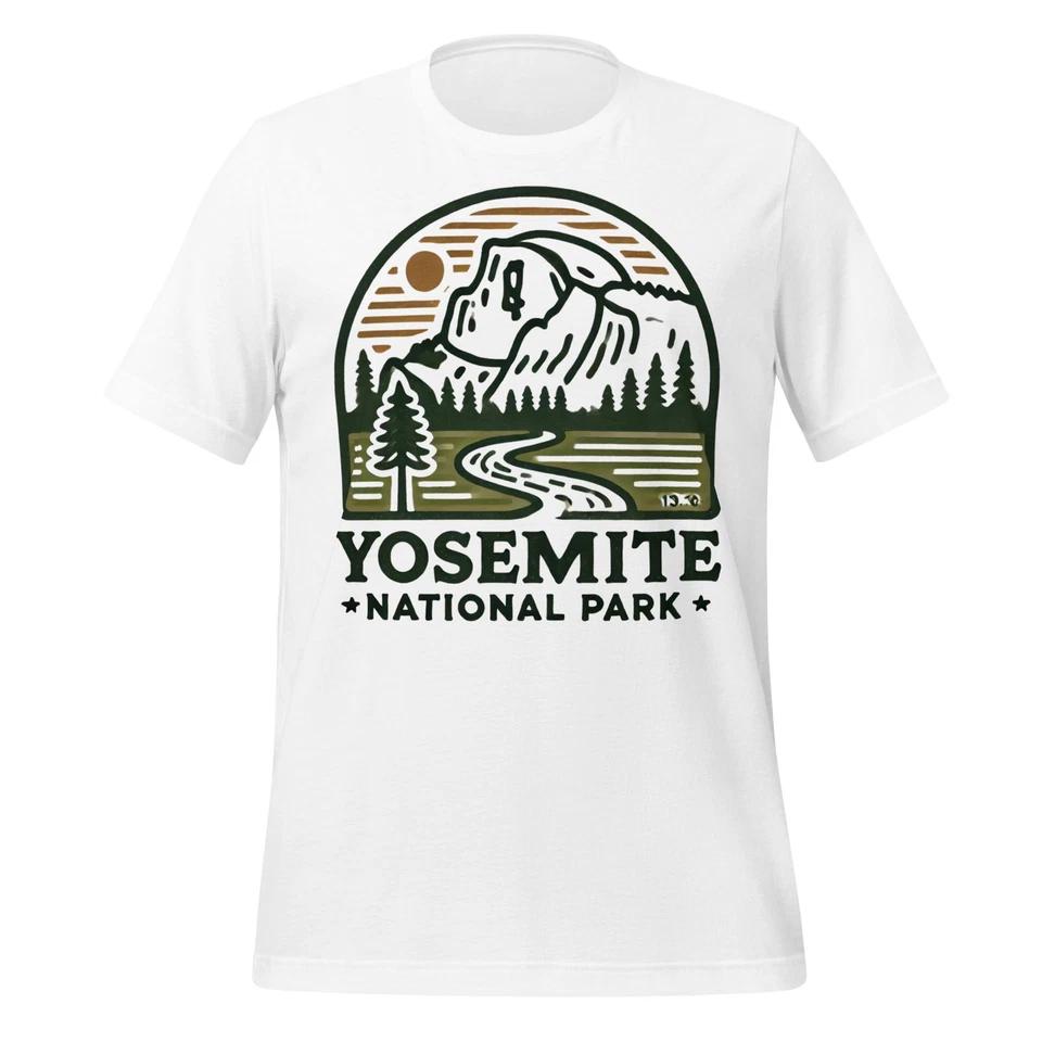 Yosemite National Park Shirt Vintage Hiking Nature Graphic Tee