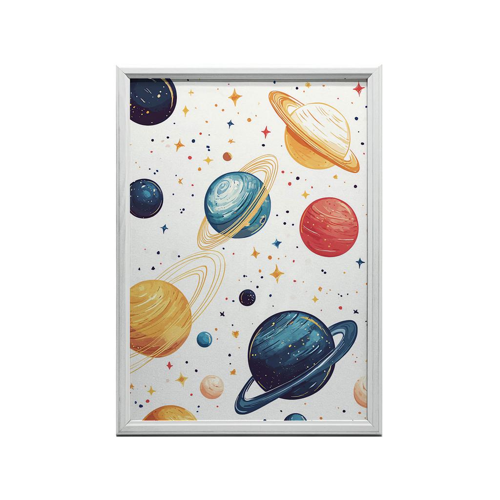 Plakat Kosmiczna Harmonia Plakat Kosmiczna Harmonia, 40X50 Cm, Rama Aluminiowa Czarna, Papier Matowy 230 Gsm