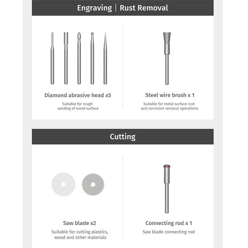 Xiaomi DUKA ATuMan беспроводной набор вращающихся инструментов мини-дрель электрическая ручка для резьбы гравер ручка EP1 для шлифовки полировки с переменной скоростью