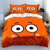 Smiling Face Cartoon Design Bedding Duvet Cover Set Duvet Cover Pillowcases  (1*Duvet Cover 2*Pillowcases, without duvet insert)
