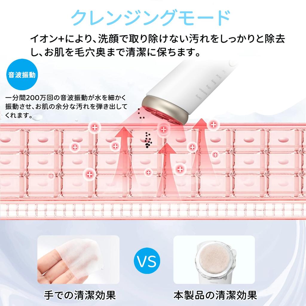 Facial Beauty Beauty RF Hot and Cold Facial Lift Ion Hot and Cold Cooling Optical Beauty 6 Types of 3 Sonic Eye and Mouth Skin Face Care Pore Dirt